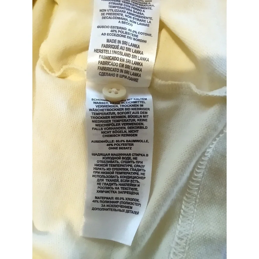 Columbia Polo Shirt Mens Medium Golf Casual Omni-Wick blend 3 button Logo Yellow - Picture 10 of 12